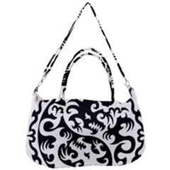 Ying Yang Tattoo Removable Strap Handbag by Ket1n9