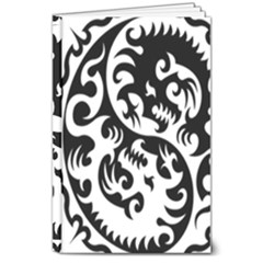 Ying Yang Tattoo 8  X 10  Hardcover Notebook by Ket1n9