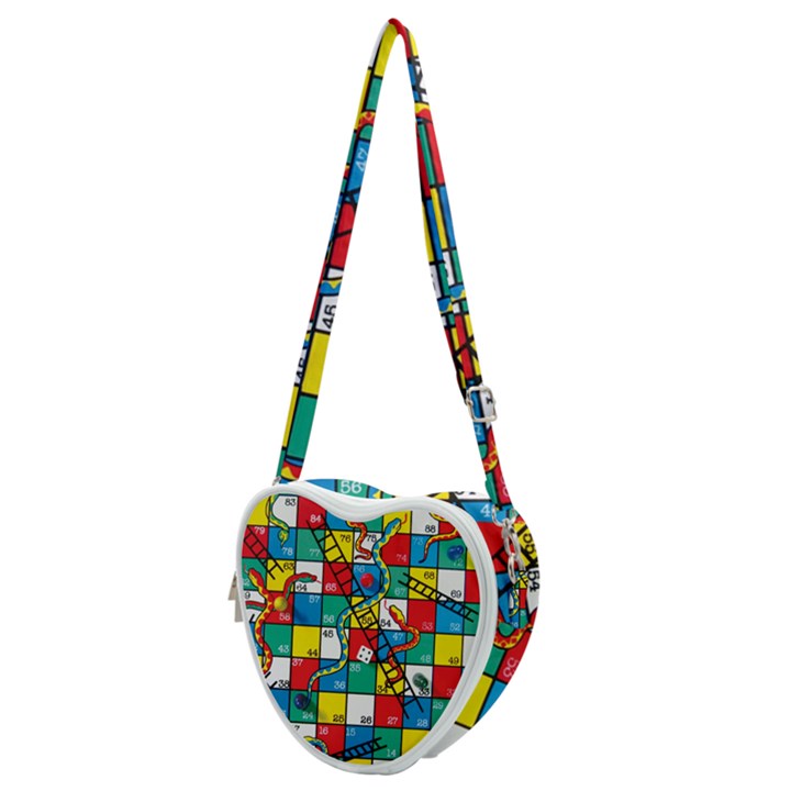 Snakes And Ladders Heart Shoulder Bag