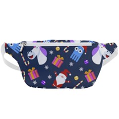 Colorful Funny Christmas Pattern Waist Bag  by Ket1n9