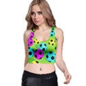 Balls Colors Racer Back Crop Top View1