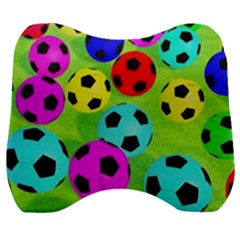 Balls Colors Velour Head Support Cushion by Ket1n9