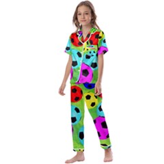 Balls Colors Kids  Satin Short Sleeve Pajamas Set by Ket1n9