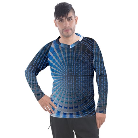 Data-computer-internet-online Men s Pique Long Sleeve T-shirt by Ket1n9