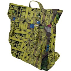 Technology Circuit Board Buckle Up Backpack by Ket1n9