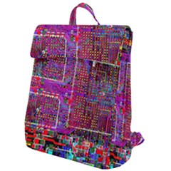 Technology Circuit Board Layout Pattern Flap Top Backpack by Ket1n9