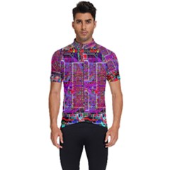 Technology Circuit Board Layout Pattern Men s Short Sleeve Cycling Jersey by Ket1n9