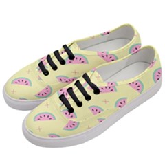 Watermelon Wallpapers  Creative Illustration And Patterns Women s Classic Low Top Sneakers by Ket1n9