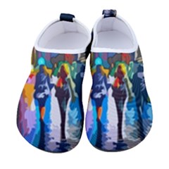 Abstract-vibrant-colour-cityscape Men s Sock-style Water Shoes by Ket1n9