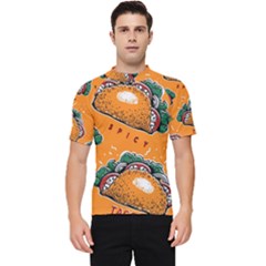 Seamless-pattern-with-taco Men s Short Sleeve Rash Guard by Ket1n9