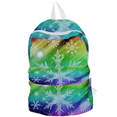 Christmas-snowflake-background Foldable Lightweight Backpack by Grandong