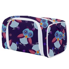 Owl-pattern-background Toiletries Pouch by Grandong