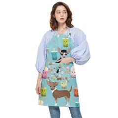 Chihuahua Bubble Kawaii Boba Tea Cute Dog Pocket Apron by Grandong