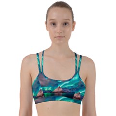 Amazing Aurora Borealis Colors Line Them Up Sports Bra by Grandong