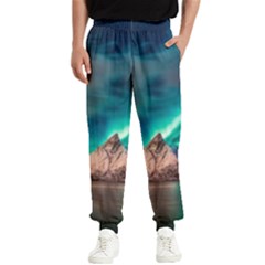 Amazing Aurora Borealis Colors Men s Elastic Waist Pants by Grandong