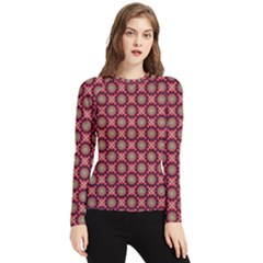 Kaleidoscope Seamless Pattern Women s Long Sleeve Rash Guard by Ravend