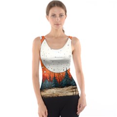 Moon Night Nature Dream Sky Women s Basic Tank Top by Vaneshop