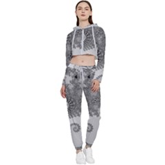 Apple Males Almond Bread Abstract Mathematics Cropped Zip Up Lounge Set by Vaneshop