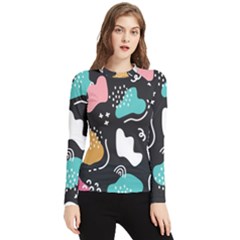 Art Pattern Design Background Print Women s Long Sleeve Rash Guard by Vaneshop