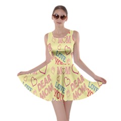 Love Mom Happy Mothers Day I Love Mom Graphic Pattern Skater Dress by Vaneshop