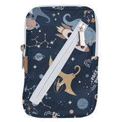 Space Theme Art Pattern Design Wallpaper Belt Pouch Bag (large) by Vaneshop