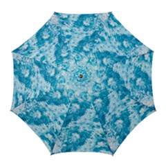 Blue Ocean Wave Texture Golf Umbrellas by Jack14