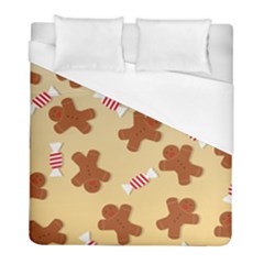 Gingerbread Christmas Time Duvet Cover (full/ Double Size) by Pakjumat