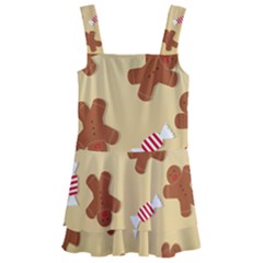 Gingerbread Christmas Time Kids  Layered Skirt Swimsuit by Pakjumat