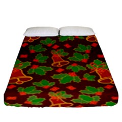 Christmas Pattern Fitted Sheet (king Size) by Pakjumat