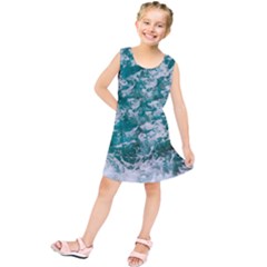 Blue Ocean Waves 2 Kids  Tunic Dress by Jack14