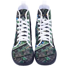 Computer Ram Tech - Men s High-top Canvas Sneakers by Amaryn4rt