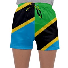 Flag Of Tanzania Sleepwear Shorts by Amaryn4rt