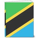 Flag Of Tanzania 8  x 10  Hardcover Notebook View1