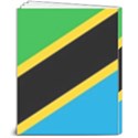 Flag Of Tanzania 8  x 10  Hardcover Notebook View2