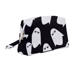 Ghost Halloween Pattern Wristlet Pouch Bag (medium) by Amaryn4rt