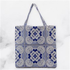 Ceramic-portugal-tiles-wall Grocery Tote Bag by Amaryn4rt