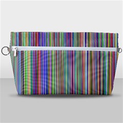 Striped-stripes-abstract-geometric Handbag Organizer by Amaryn4rt