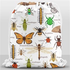 Insects-seamless-pattern Drawstring Bag (large) by Amaryn4rt