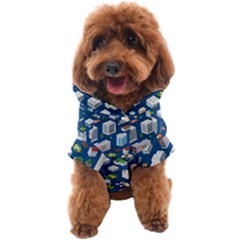 Isometric-seamless-pattern-megapolis Dog Coat by Amaryn4rt