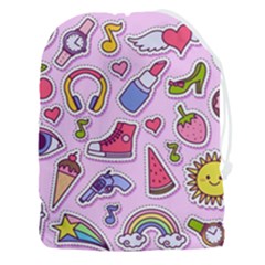 Fashion-patch-set Drawstring Pouch (3xl) by Amaryn4rt