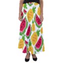 Watermelon-pattern-se-fruit-summer Flared Maxi Skirt View1