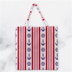 Nautical-papers-nautical-background Grocery Tote Bag by Amaryn4rt