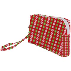 Festive Pattern Christmas Holiday Wristlet Pouch Bag (small) by Pakjumat