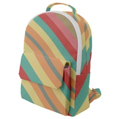 Pattern Design Abstract Pastels Flap Pocket Backpack (small) by Pakjumat