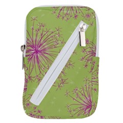 Dandelion Flower Background Nature Flora Drawing Belt Pouch Bag (small) by Pakjumat