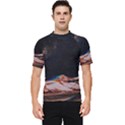 Retro Vintage Space Galaxy Men s Short Sleeve Rash Guard View1