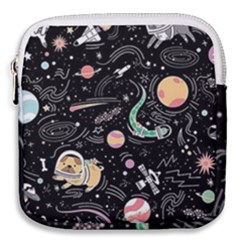 Animals Galaxy Space Mini Square Pouch by Pakjumat