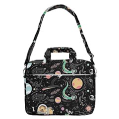 Animals Galaxy Space Macbook Pro 16  Shoulder Laptop Bag by Pakjumat