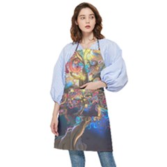 Psychedelic Tree Abstract Psicodelia Pocket Apron by Modalart