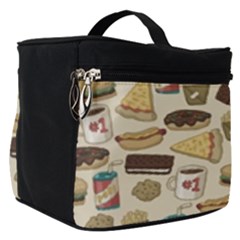 Junk Food Hipster Pattern Make Up Travel Bag (small) by Sarkoni